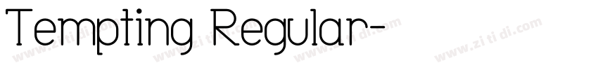 Tempting Regular字体转换